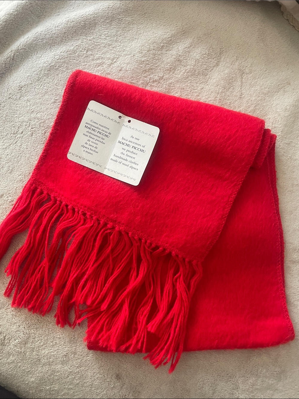 Women’s Red Wool Alpaca scarves